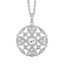 0,50 karaat Fijne Diamant Druppel Hanger in 14 Karaat Witgoud