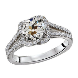 Puur Verjaardagsring Briljant Halo Zetting Ring 4 karaat