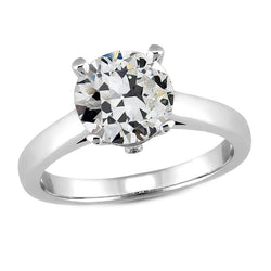 Solitaire Verlovingsring 14 Karaat Witgoud met Briljant – 3,50