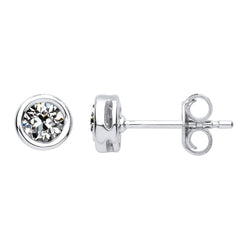 Kraagzetting Oorhangers – Diamant 3 karaat 14K Witgoud