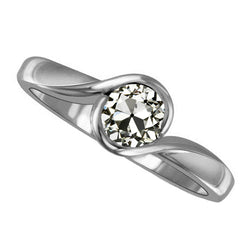 Luxe Fijne Diamant Solitaire Ring – 1,50 karaat 14 Karaat Witgoud