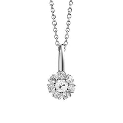 High-end Diamant Druppel Hanger 1 karaat – 14 Karaat Witgoud