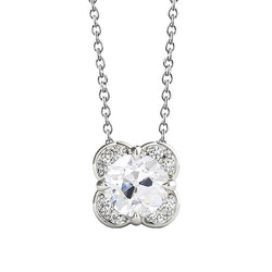 High-end Briljant Druppel Hanger 2,50 karaat – 14 Karaat Witgoud