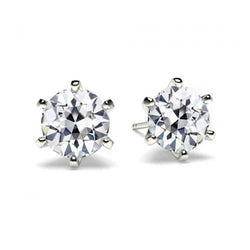 1,50 karaat Diamant Oorbellen in 14K Witgoud