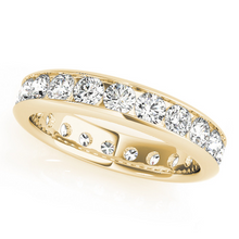 Afbeelding in Gallery-weergave laden, Met de hand vervaardigd Diamant Eternity Band 3,8 karaat – hoofdaanzicht
