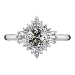 Fijne Diamant Halo Ring – Verjaardagsring 1,50 karaat 14 Karaat