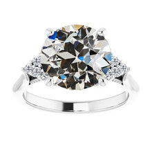 Afbeelding in Gallery-weergave laden, Designer Solitaire Ring met Accenten 4,50 karaat – hoofdaanzicht

