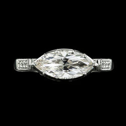Ronde & Marquise Oud Geslepen Natuurlijke uit de aarde gewonnen Diamanten Ring 14K Gouden Sieraden 5.50 Karaat