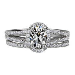 Schitterend Gespleten Band Diamant Aanzoek Ring – 3 karaat 14K