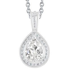 Briljant Hanger Halsketting 2,50 karaat – 14K Witgoud