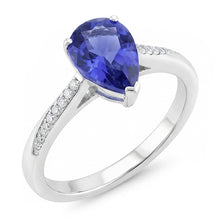 Afbeelding in Gallery-weergave laden, Royal Blue Saffier Edelsteen Ring 1,50 karaat – 14K Witgoud
