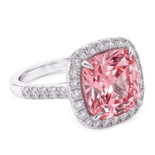 Afbeelding in Gallery-weergave laden, Roze Saffier Edelsteen 5 Karaat Verlovingsring Witgoud 14K Sieraden

