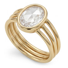 Afbeelding in Gallery-weergave laden, Rozet Slijpvorm Enkele Steen Ring – Briljant 3 karaat 14K
