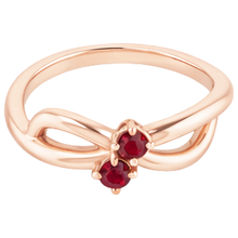 Afbeelding in Gallery-weergave laden, echte round robijn 0.20karaat ring close-up detail
