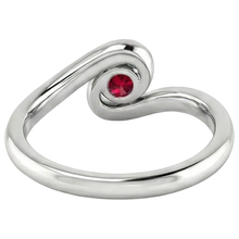 Afbeelding in Gallery-weergave laden, Ruby Stone Ring Solitaire 1 karaat witgoud 14K

