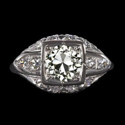 Nieuwe Rustieke Natuurlijke uit de a aarde gewonnen Diamanten Verlovingsring voor Dames