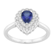 Afbeelding in Gallery-weergave laden, Saffier Cluster Ring
