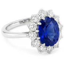 Afbeelding in Gallery-weergave laden, Saffier Cluster Ring
