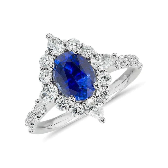 Saffier Cluster Ring Vintage Type