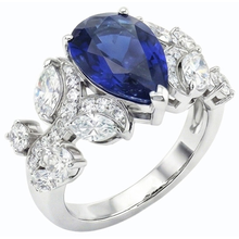 Afbeelding in Gallery-weergave laden, echte round diamant 2.50karaat ring zijaanzicht
