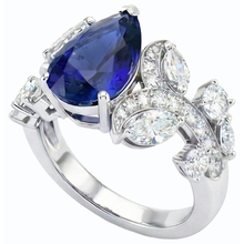 Afbeelding in Gallery-weergave laden, echte round diamant 2.50karaat ring close-up detail
