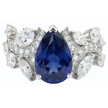 Afbeelding in Gallery-weergave laden, echte round diamant 2.50karaat ring op wit
