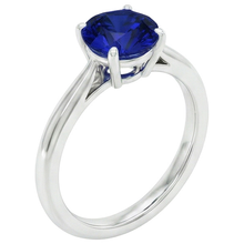 Afbeelding in Gallery-weergave laden, echte round diamant 4karaat ring zijaanzicht
