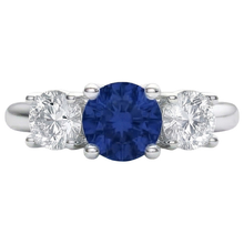 Afbeelding in Gallery-weergave laden, Saffier En Diamanten Ring
