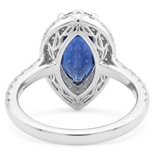 Afbeelding in Gallery-weergave laden, Saffier En Diamanten Ring
