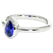 Afbeelding in Gallery-weergave laden, echte pear diamant 1.50karaat ring profielweergave
