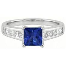 Afbeelding in Gallery-weergave laden, echte diamant 2karaat ring zijaanzicht
