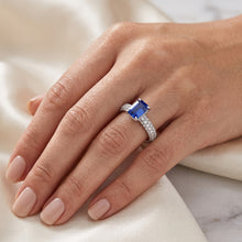 Afbeelding in Gallery-weergave laden, Saffier Ring Stralend Geslepen
