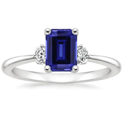 Saffier Smaragd Geslepen Ring