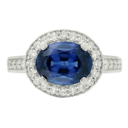 Saffier Stenen Ring