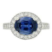 Afbeelding in Gallery-weergave laden, Saffier Stenen Ring
