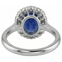 Afbeelding in Gallery-weergave laden, echte round saffier 8.50karaat ring op wit
