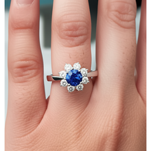 Afbeelding in Gallery-weergave laden, echte round diamant 2.45karaat ring op wit
