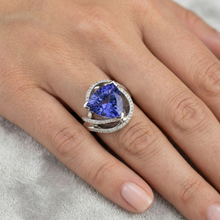 Afbeelding in Gallery-weergave laden, IGI GECERTIFICEERDE Unieke Saffier Ring Art Deco
