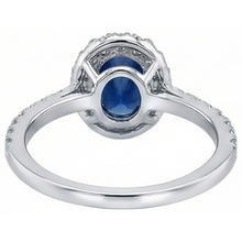 Afbeelding in Gallery-weergave laden, echte round saffier 2.50karaat ring op wit
