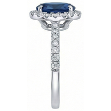 Afbeelding in Gallery-weergave laden, echte round saffier 2.50karaat ring profielweergave

