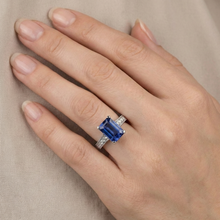 Afbeelding in Gallery-weergave laden, echte diamant 3.50karaat ring met diamantaccenten
