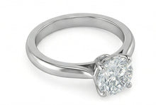 Afbeelding in Gallery-weergave laden, Prachtige Ronde Slijpvorm 2.75 Karaat Solitaire Natuurlijke uit de aarde gewonnen Diamanten Ring 4 Klauwen
