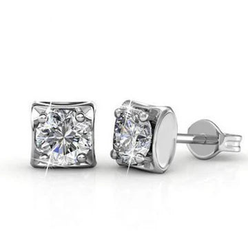 Schitterende 2 Ct Echt Diamanten Oorknopjes Wit Goud 14K Nieuw