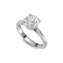 Afbeelding in Gallery-weergave laden, Schitterende Rond Geslepen 2,75 Ct Solitaire Echt Diamanten Ring 4 Tanden

