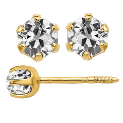 Fijne Diamant Oorstekers 3,50 karaat G/VS1 – 14K Geelgoud