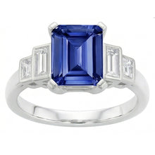 Afbeelding in Gallery-weergave laden, echte diamant 2.50karaat ring bovenaanzicht
