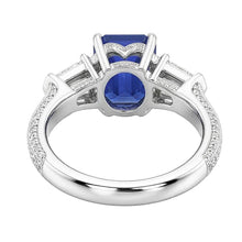 Afbeelding in Gallery-weergave laden, echte round diamant 3.50karaat ring profielweergave

