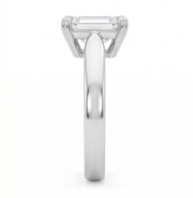 Afbeelding in Gallery-weergave laden, Smaragd Geslepen Natuurlijke uit de aarde gewonnen Diamanten Solitaire Ring
