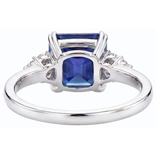 Afbeelding in Gallery-weergave laden, echte round diamant 3karaat ring profielweergave
