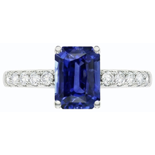 Afbeelding in Gallery-weergave laden, echte round diamant 3.50karaat ring close-up detail
